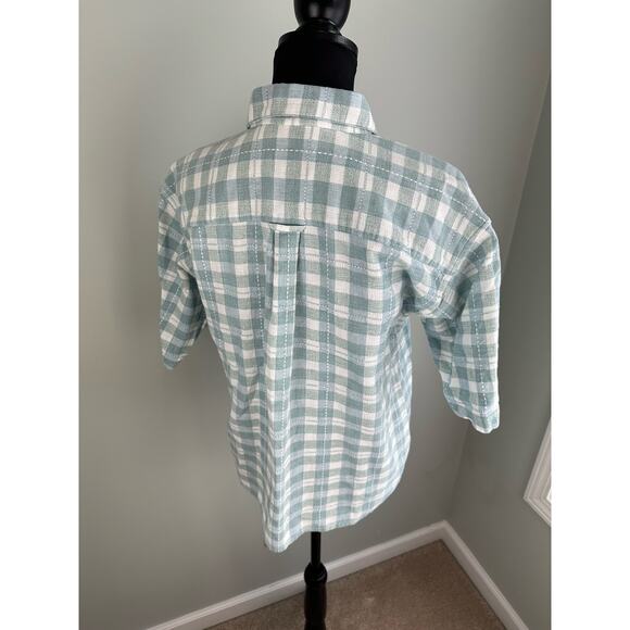 Vintage Company One Plaid Short Sleeve Button-Up - Large - Picture 5 of 7